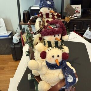 Vintage Charming Snowman Decor